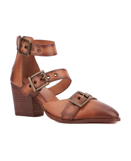 Женские босоножки VINTAGE FOUNDRY Co. Kaydence с каблуком, песочно-бежевые