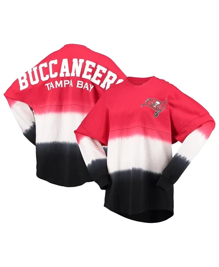 Женская футболка Fanatics Buccaneers омбре, красно-черная