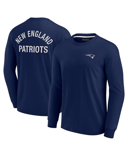 Унисекс лонгслив Fanatics Signature Patriots, синий