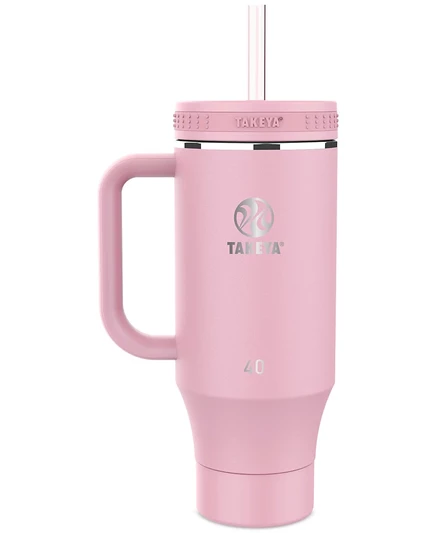 Термостакан Takeya 1,18 л с ручкой, розовый