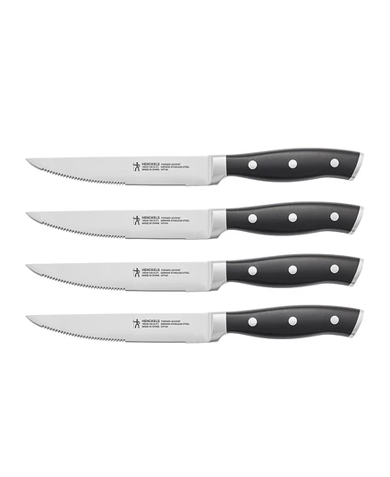 Набор ножей для стейка Henckels Forged Accent, 4 предмета, черный