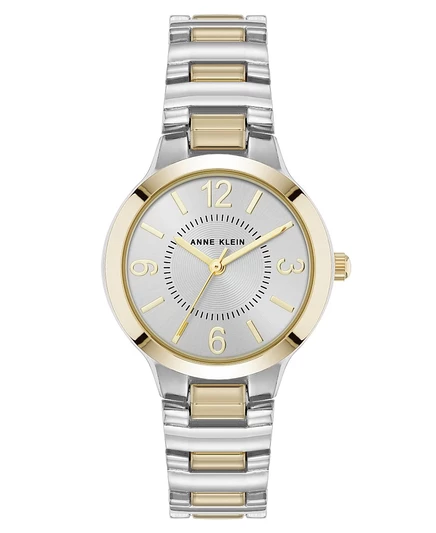 Женские кварцевые часы Anne Klein Essential круглой формы из двухцветного металлического сплава, 32 мм