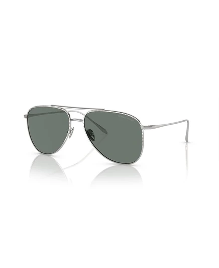Женские солнцезащитные очки-пилот Giorgio Armani, серебристый AR6152