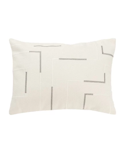 Декоративная подушка Rizzy Home Glam 14″×20″, серебристая