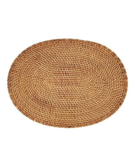 Набор из 4 подставок Saro Lifestyle из ротанга 14″×19″, коричневые