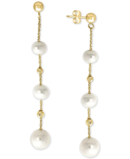Серьги EFFY с жемчугом 5–8 мм, 14k, золотые