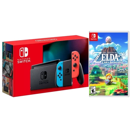 Консоль Nintendo Switch 32 ГБ с Neon Joy-Con, черная