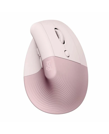 Вертикальная беспроводная эргономичная мышь Logitech Lift с настраиваемыми кнопками - Розовая