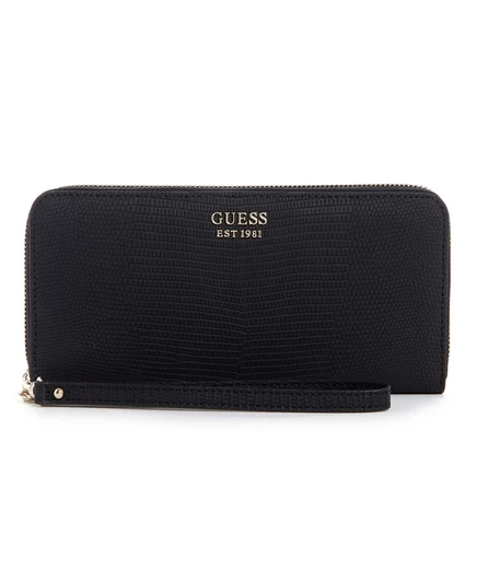 Женский большой кошелек Guess Lyndi на молнии, черный