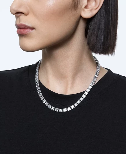 Колье Millenia с родиевым покрытием Swarovski, удлинитель 15 дюймов + 2 дюйма white
