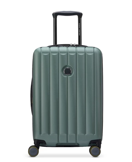Чемодан ручной клади DELSEY Shadow 6.0 расширяемый, зеленый