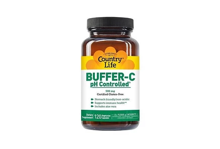 Витамины Country Life Buffer‑C pH Controlled 500 мг, 120 капсул