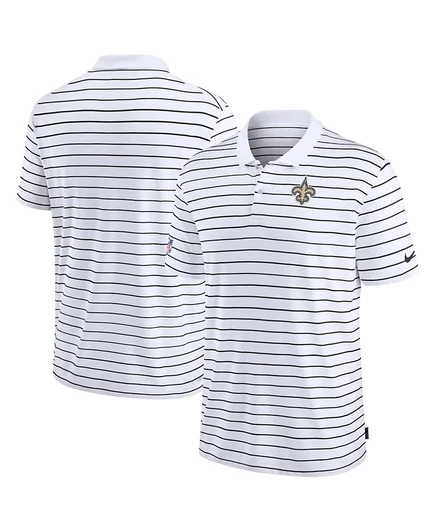 Мужское поло Nike New Orleans Saints Sideline Lock Up, белое