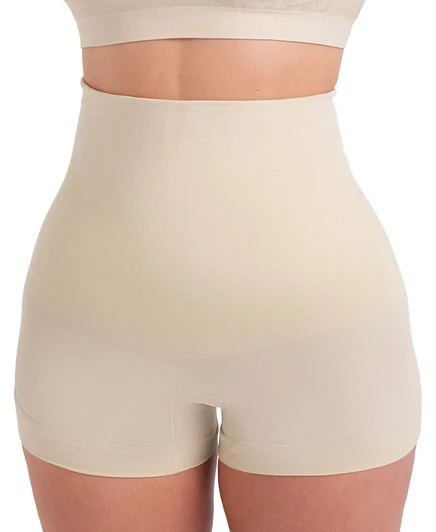 Женские шорты Shapermint Essentials с завышенной талией Shaper Boyshort 18437 коричнево-бежевого цвета