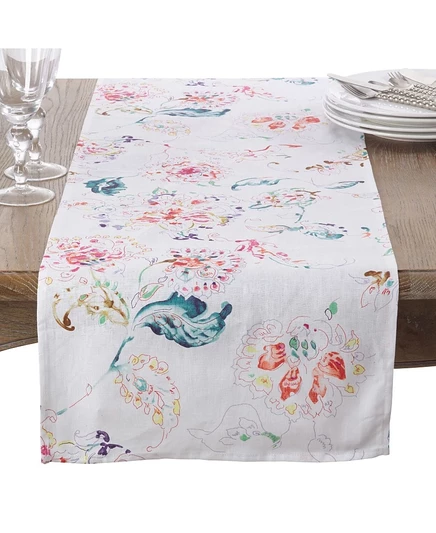 Дорожка на стол Saro Lifestyle Primavera 183×41 см, белая