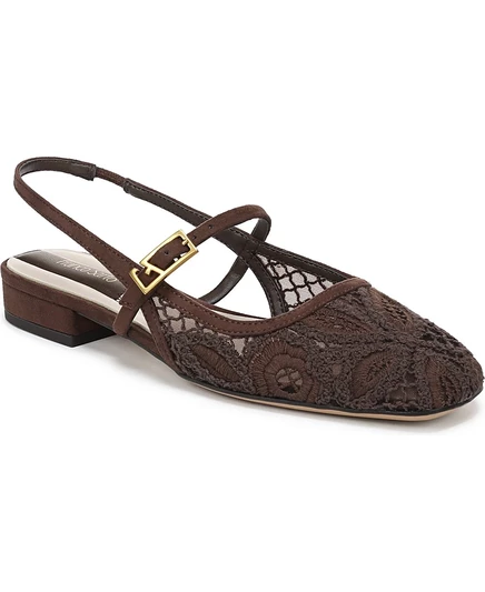 Женские балетки Franco Sarto Destin 4 с ремешком, коричневые