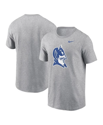 Мужская футболка Nike Duke Blue Devils, меланжево-серая