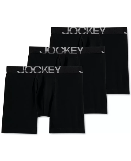 Мужские боксеры Jockey ActiveStretch 7″, 3 шт., черные