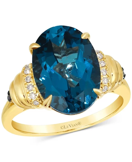 Кольцо Le Vian топаз 6,375 карат, 14k желтое золото