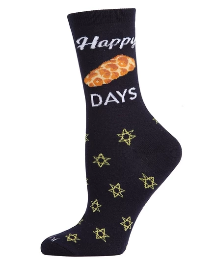 Женские носки MeMoi Happy Challah Days, темно-синие