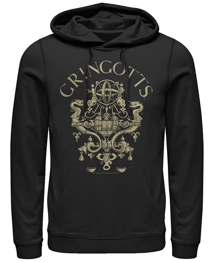 Мужское худи Fifth Sun Harry Potter Gringotts, черное