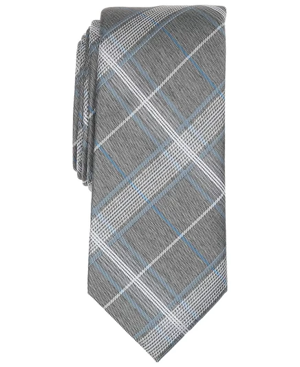 Мужской галстук Perry Ellis Legera клетчатый, серый