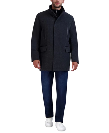 Мужское пальто Cole Haan Heavy Plush, серое