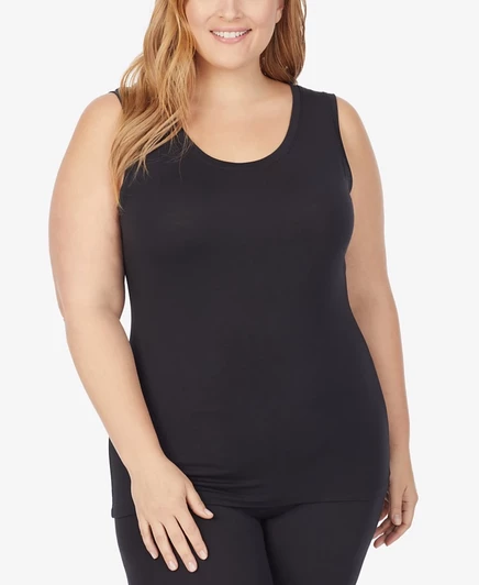 Женский топ Cuddl Duds Softwear, черный