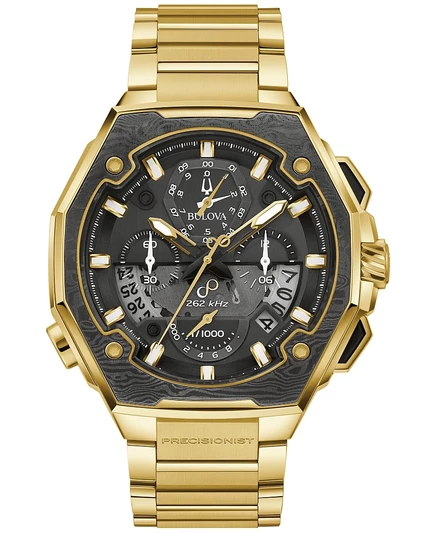 Мужские часы Bulova Series X Precisionist, золотистые, 45 мм