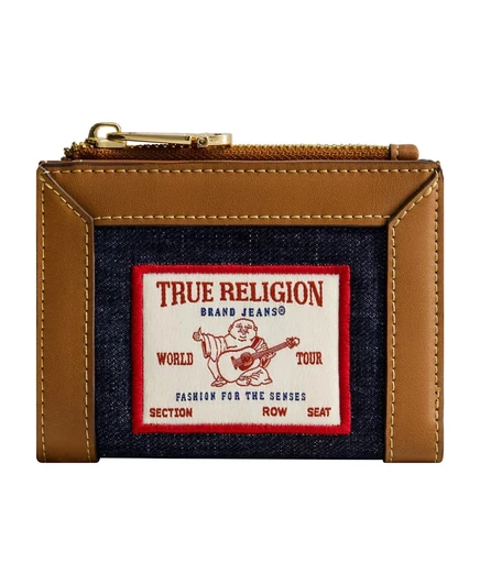 Женский кошелек True Religion Buddha Patch джинсовый, синий