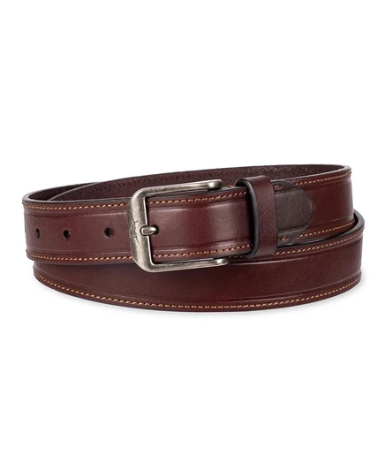 Мужской повседневный ремень из кожи с тиснением по краю от Tommy Bahama brown