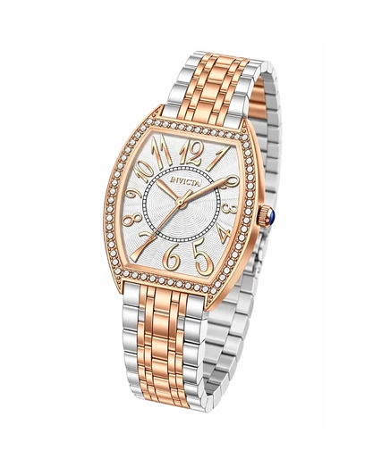 Женские часы Invicta 69269 Wildflower Quartz PC21S со стальным циферблатом, золото