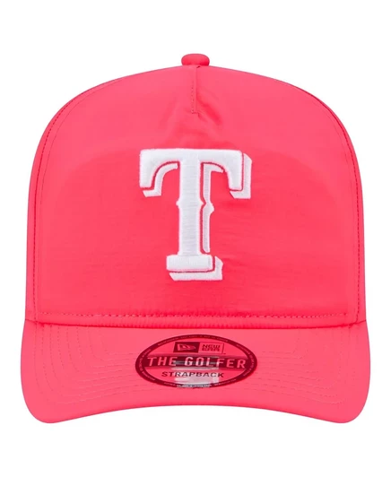 Мужская розовая кепка для гольфа Texas Rangers New Era на каждый день с регулируемой посадкой pink