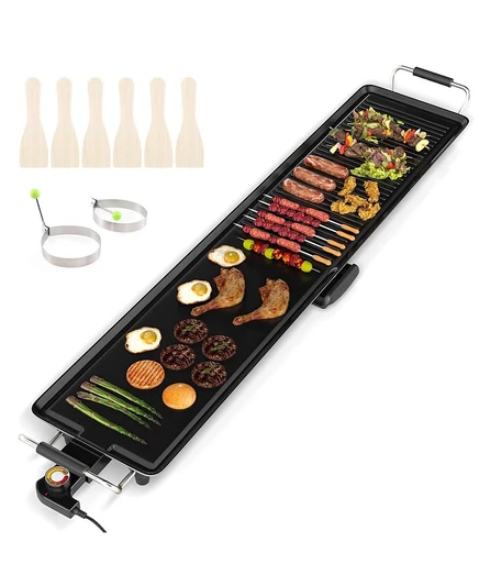 Электрогриль Teppanyaki Costway 39.5″×9″, черный