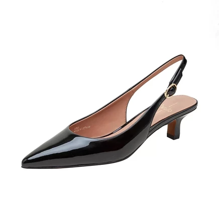  Туфли-лодочки на высоком каблуке CECIL Slingback Kitten black patent
