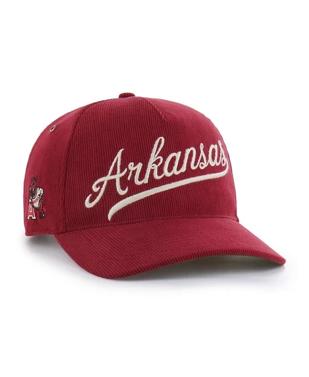 Мужская и женская обувь бренда Cardinal из коллекции Arkansas Razorbacks 47-го года выпуска, вельветовая шляпа Golden Age с регулируемой посадкой, красная