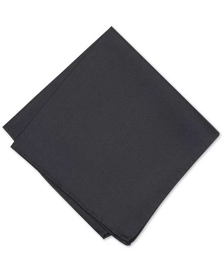  Мужской однотонный карманный платок, созданный для Macy's black