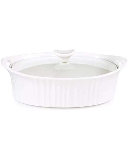 Форма для запекания Corningware French White 2,4 л, стекл. крышка