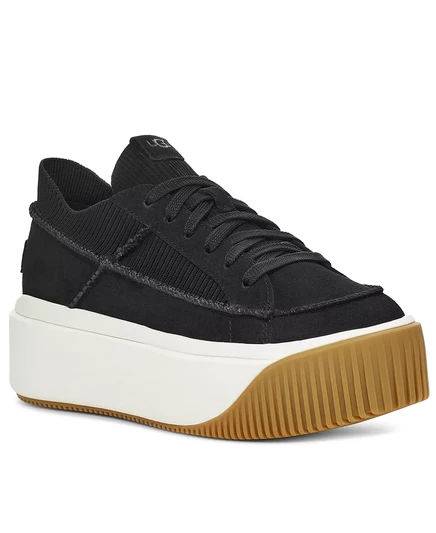  Женские кроссовки на платформе со шнуровкой EZ-Duzzit black