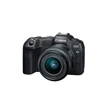 Беззеркальная камера Canon EOS R8 с RF 24–50 мм, черная