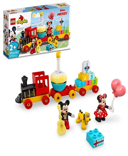 Конструктор LEGO DUPLO 10941 Поезд Микки и Минни, белый