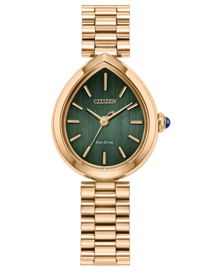 Женские часы Eco-Drive Classic Rainell с браслетом из нержавеющей стали цвета розового золота, 26 мм rose-gold