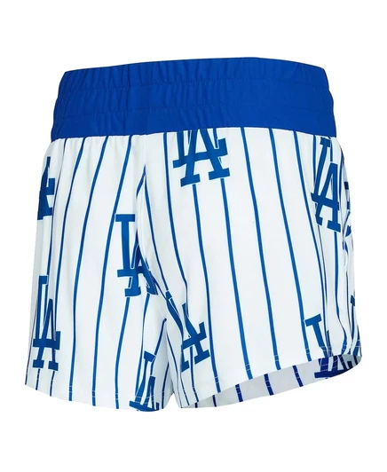 Женская майка Concepts Sport Record из 2 частей белого цвета в тонкую полоску Los Angeles Dodgers Record и короткий комплект white