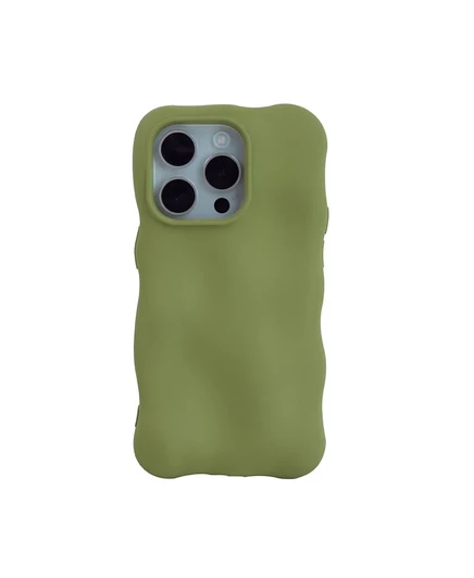 Чехол Auramma Matte Green Bubbles для iPhone 14 Pro Max зеленый