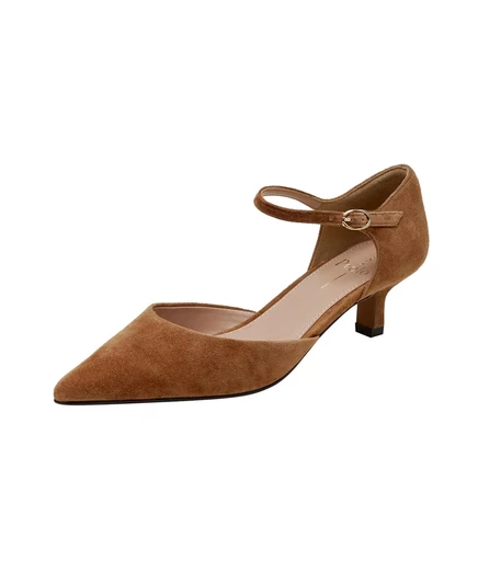  Двухкомпонентные туфли-лодочки на каблуке Kitten от CAREY nutmeg suede