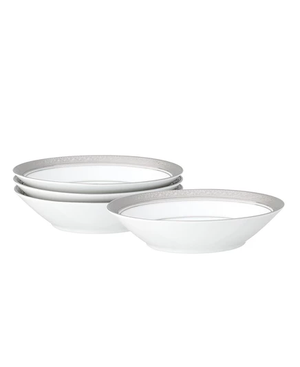 Набор пиал Noritake Crestwood Platinum, 4 шт., белый