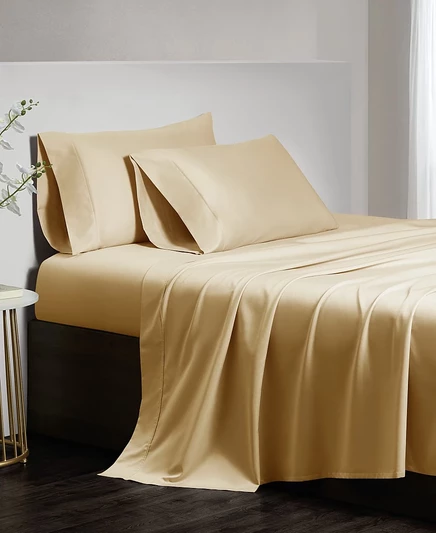 Постельный комплект Donna Karan Home Luxe 700 египетский хлопок, queen, золотой
