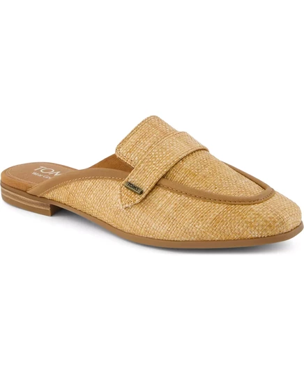  Женские шлепанцы-слипоны Lynette brown sugar raffia, leather