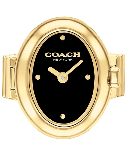 Женские часы-кольцо Coach Sammy 18 мм, золотистые