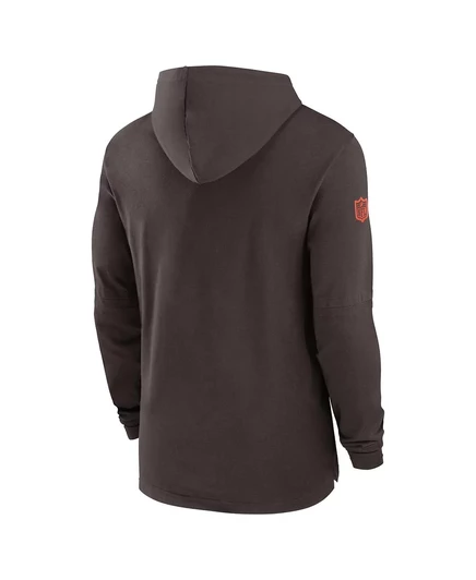 Мужская коричневая футболка Nike Cleveland Browns Sideline Hoodie Performance с длинным рукавом от Nike brown